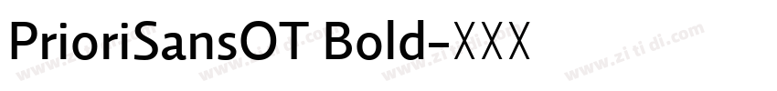 PrioriSansOT Bold字体转换